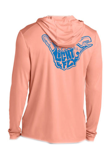 Shaka & Shallows Hoodie Coral