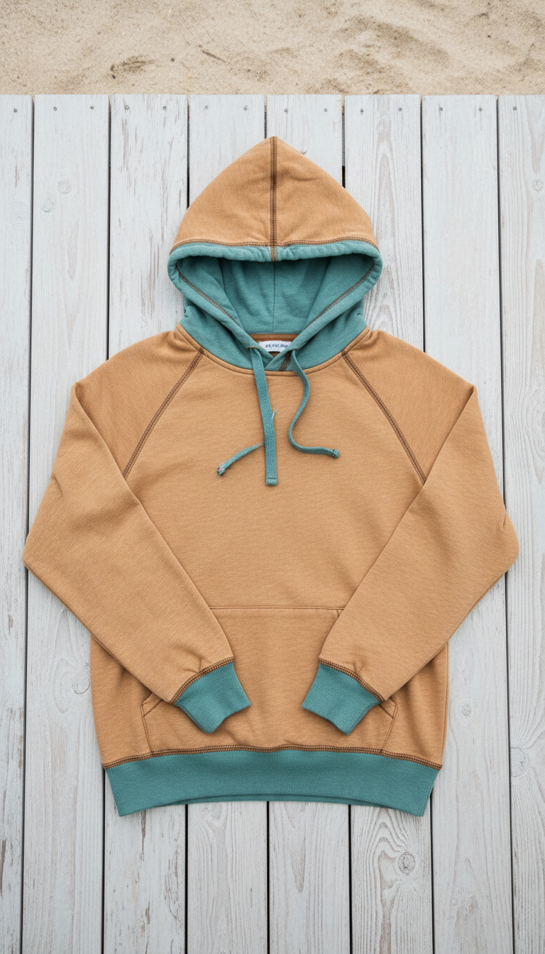 Coastal Cotton Hoodie with Washed Finish